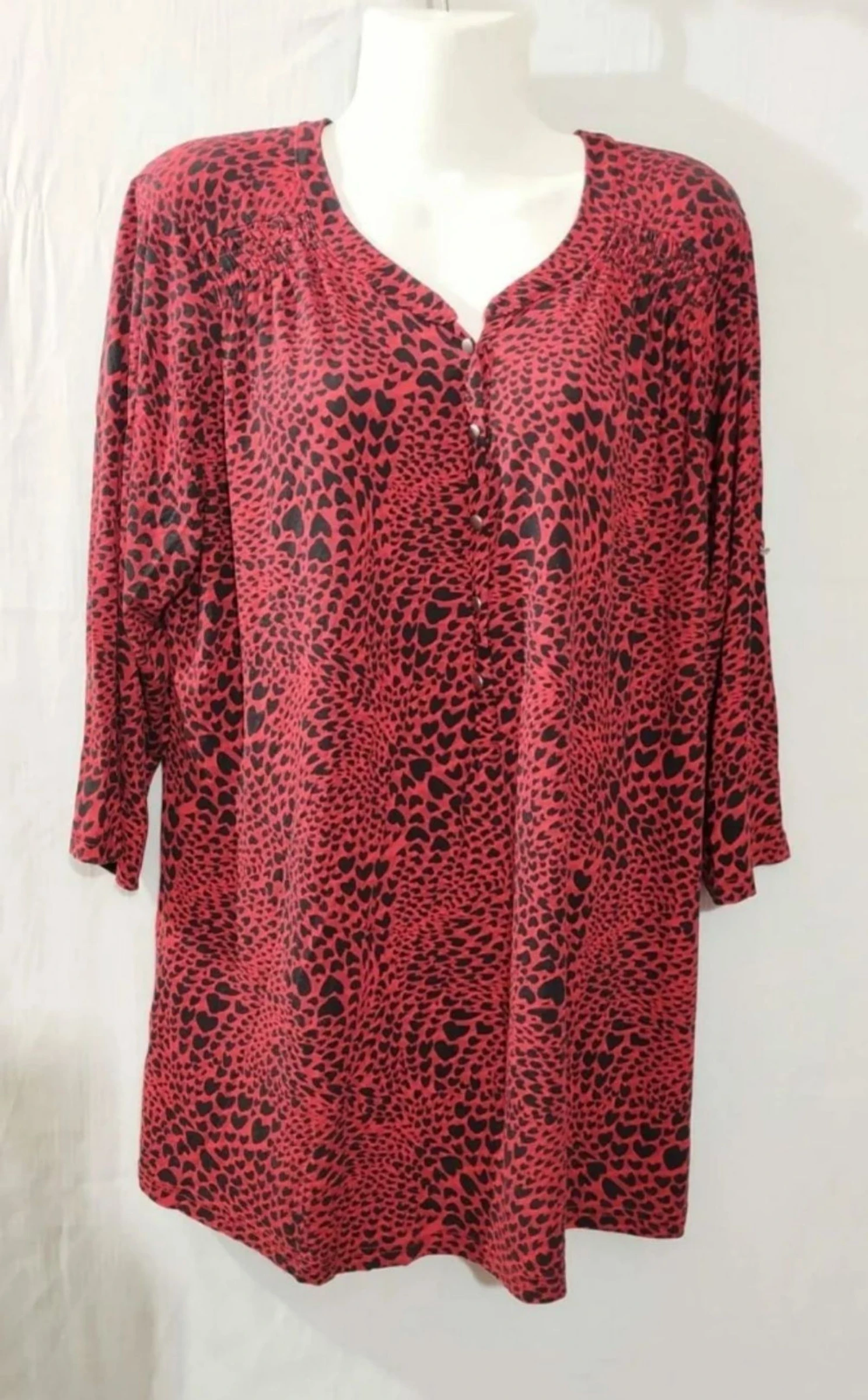 Blusa manga larga talla XXL